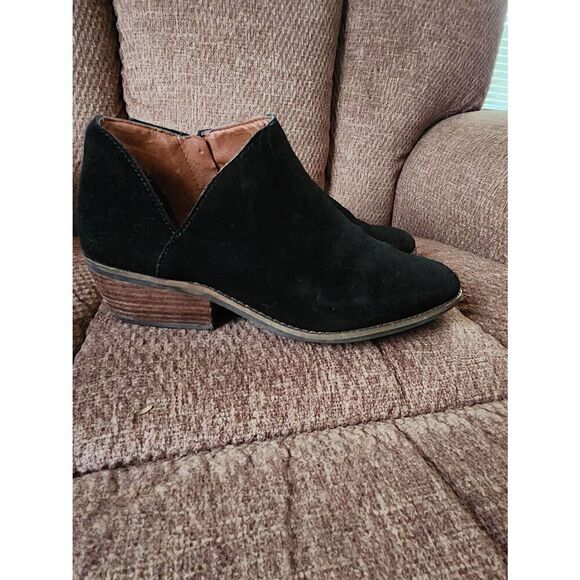 Lucky Brand Fenley Black Suede Boots Women's Size 9 (c) - Picture 1 of 10